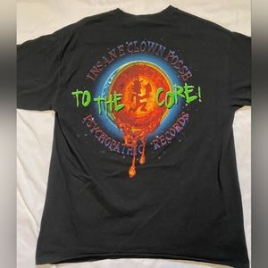Insane Clown Posse Black T Shirt, To the Core, Size Large